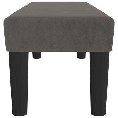 Panca Grigio Scuro 100x30x30 cm in Velluto
