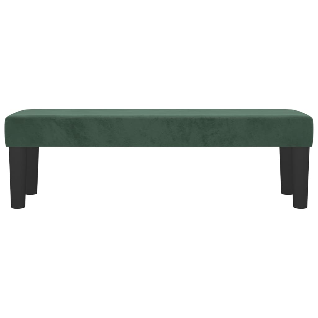 Panca Verde Scuro 100x30x30 cm in Velluto