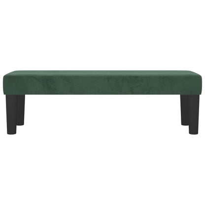 Panca Verde Scuro 100x30x30 cm in Velluto