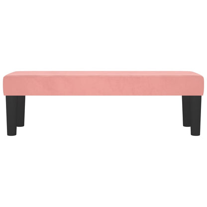 Panca Rosa 100x30x30 cm in Velluto