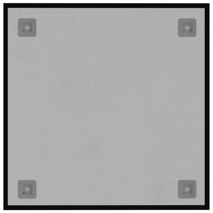 Lavagna Magnetica a Parete Nera 40x40 cm Vetro Temperato