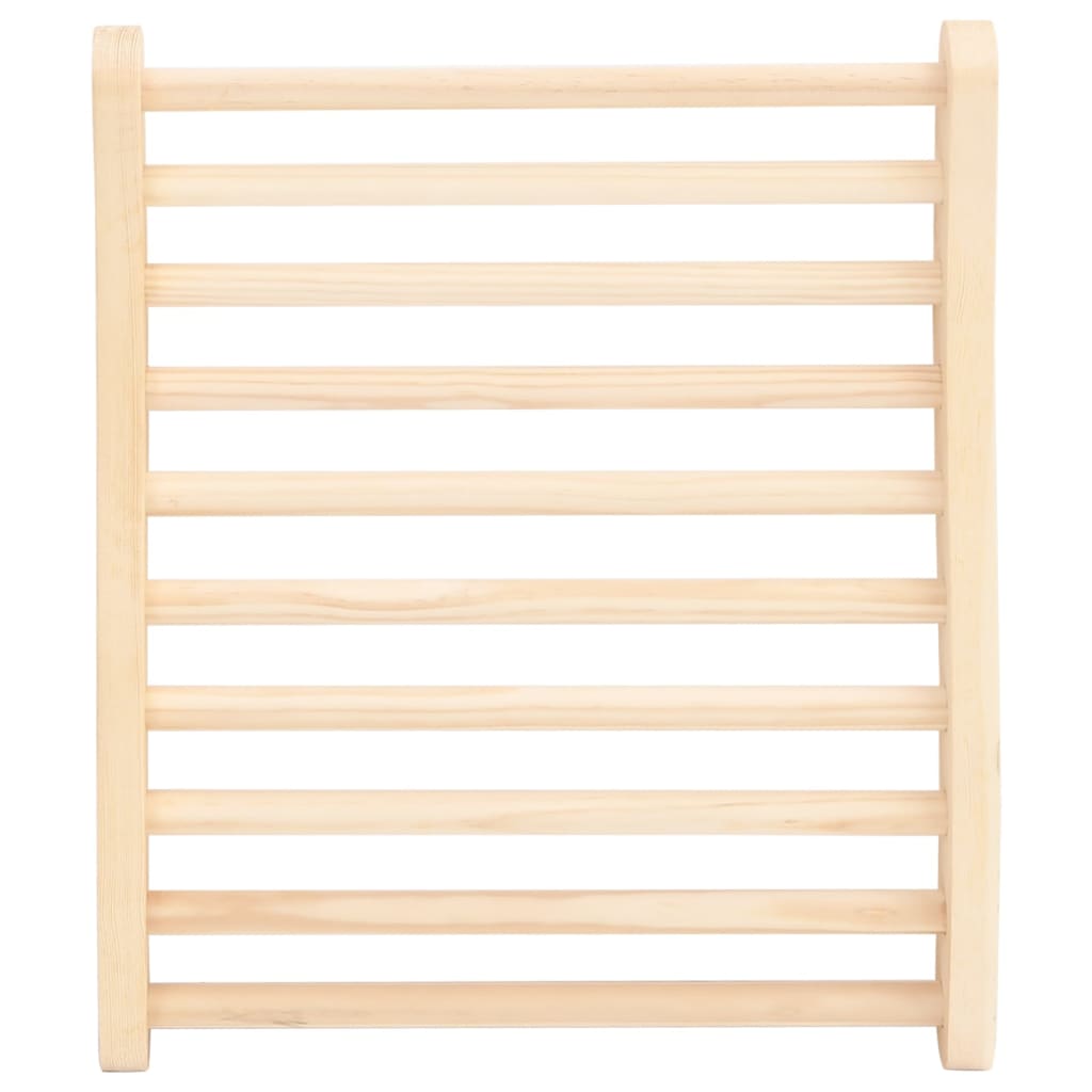 Schienale a Forma di S per Sauna in Legno Massello di Pino