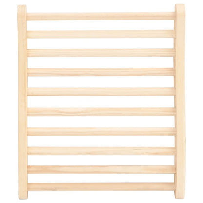 Schienale a Forma di S per Sauna in Legno Massello di Pino