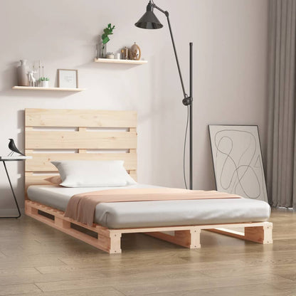 Giroletto senza Materasso 100x200 cm in Legno Massello di Pino