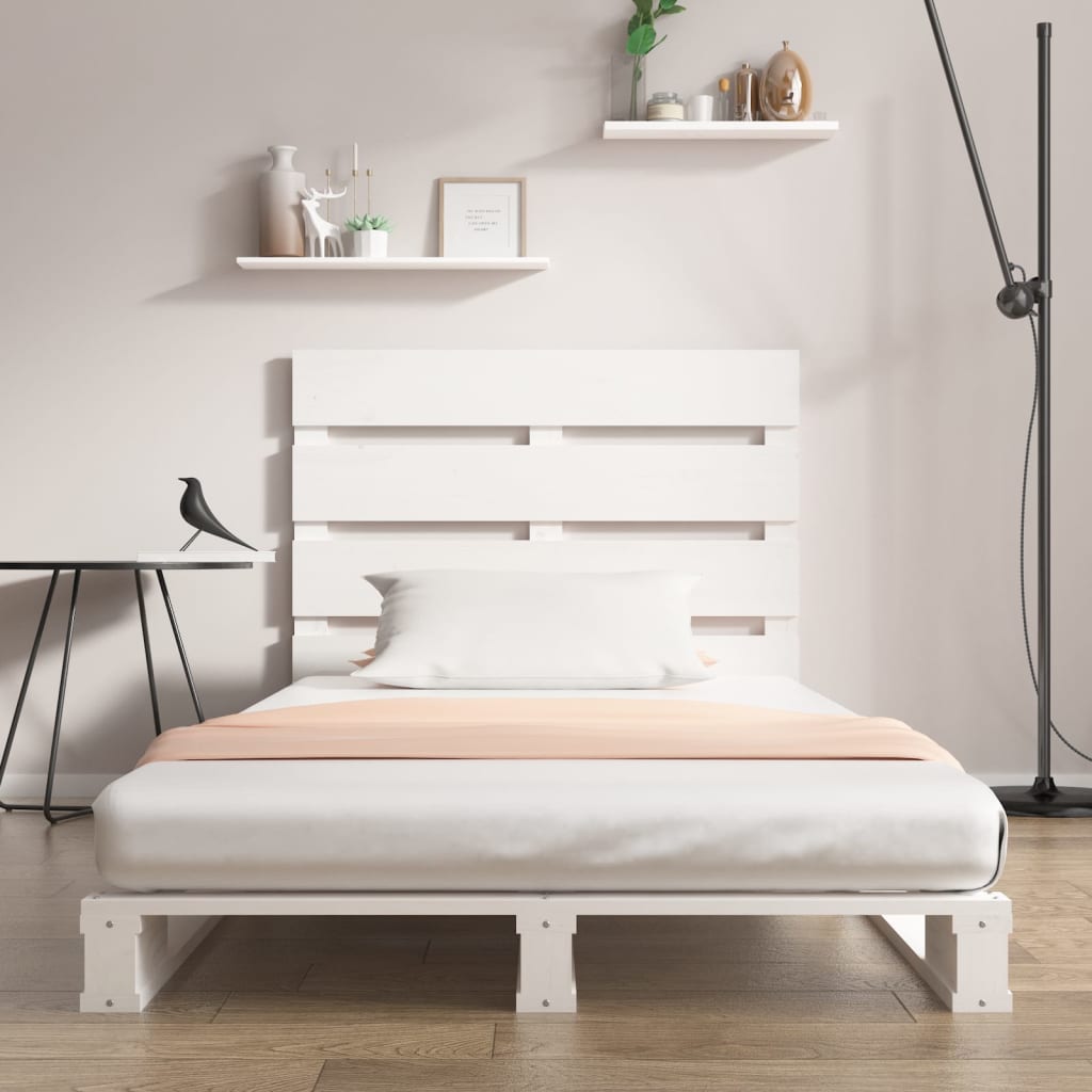 Giroletto senza Materasso Bianco 75x190 Legno Massello di Pino