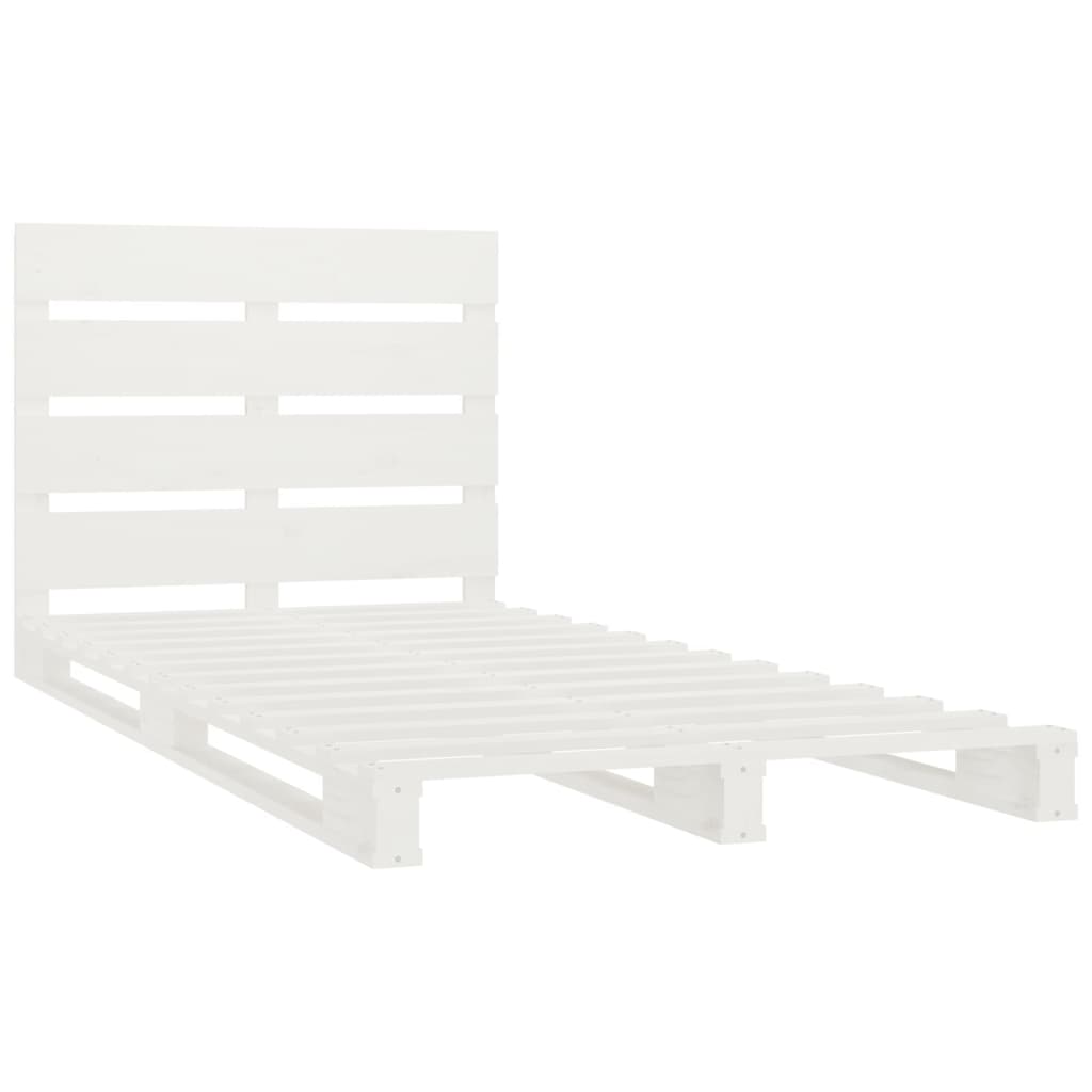 Giroletto senza Materasso Bianco 75x190 Legno Massello di Pino