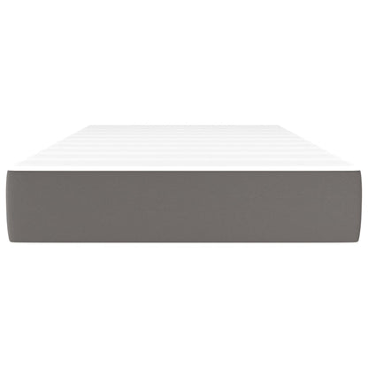 Materasso a Molle Grigio 80x200x20 cm in Similpelle