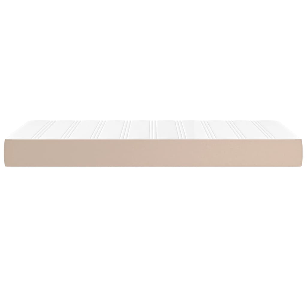 Materasso a Molle Cappuccino 80x200x20 cm in Similpelle