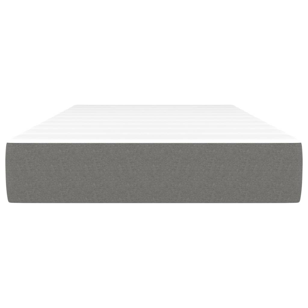 Materasso a Molle Insacchettate Grigio Scuro 90x190x20 cm