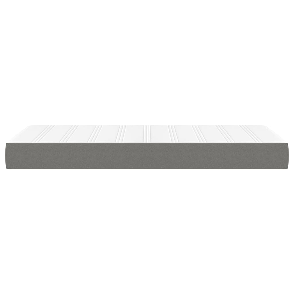 Materasso a Molle Insacchettate Grigio Scuro 90x190x20 cm