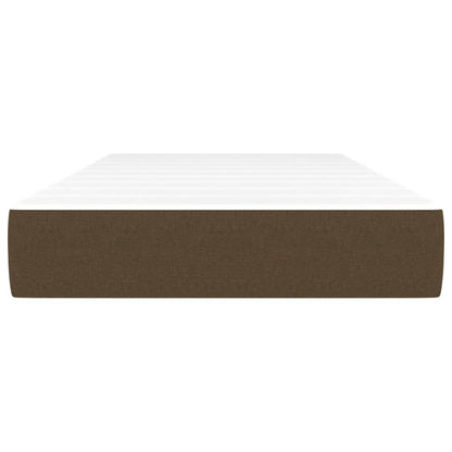 Materasso a Molle Insacchettate Marrone Scuro 90x190x20 cm