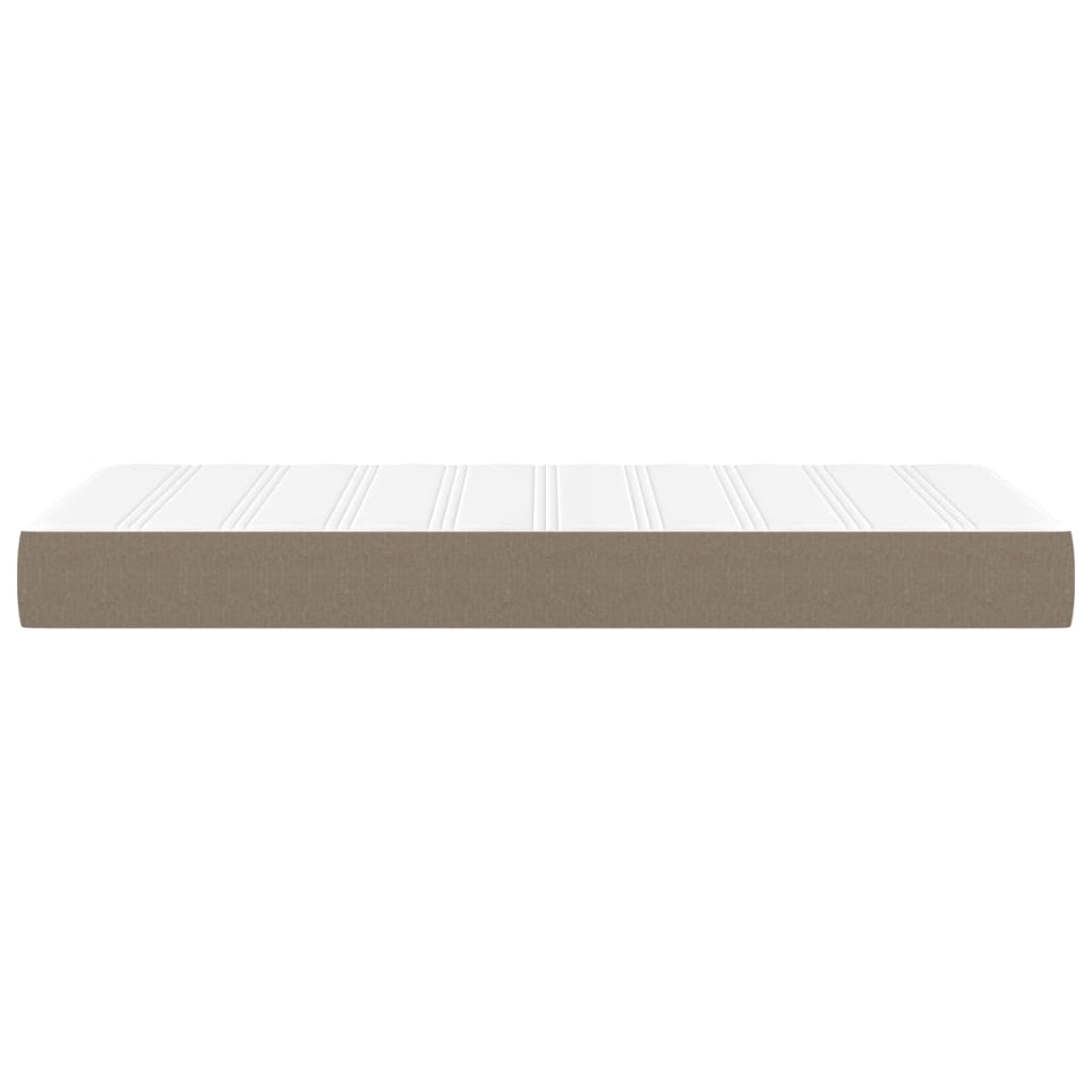 Materasso a Molle Grigio Tortora 90x190x20 cm in Tessuto