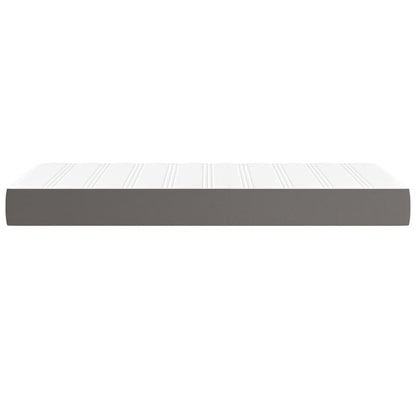 Materasso a Molle Grigio 90x190x20 cm in Similpelle