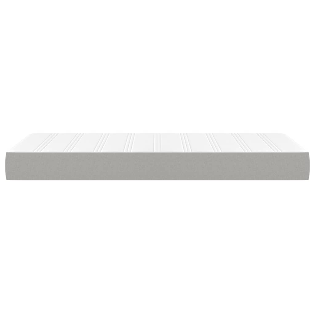 Materasso a Molle Insacchettate Grigio Chiaro 90x200x20 cm