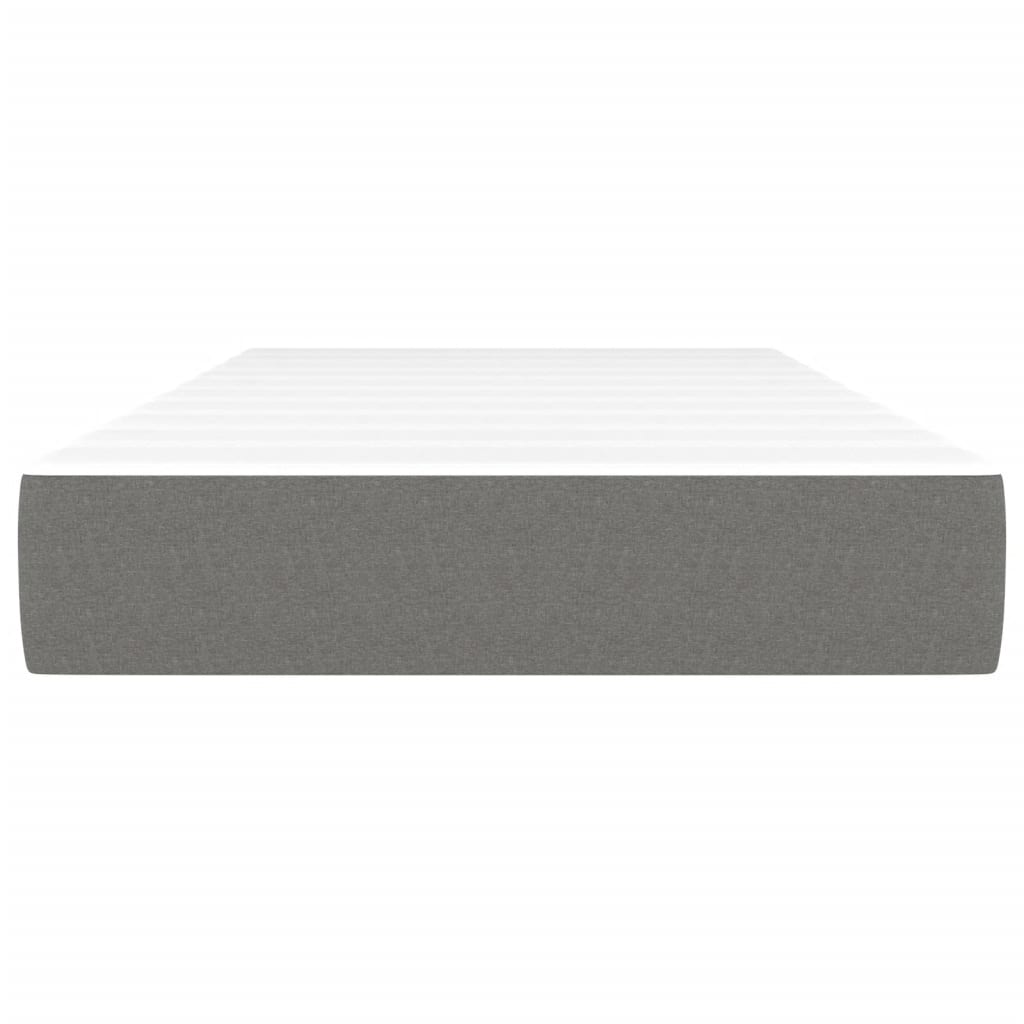 Materasso a Molle Insacchettate Grigio Scuro 90x200x20 cm