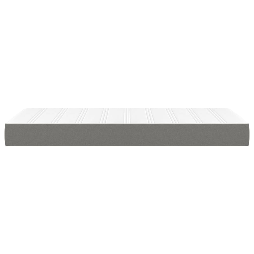 Materasso a Molle Insacchettate Grigio Scuro 90x200x20 cm