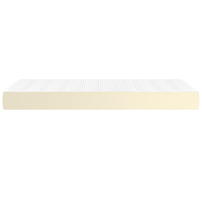 Materasso a Molle Insacchettate Crema 90x200x20cm in Similpelle
