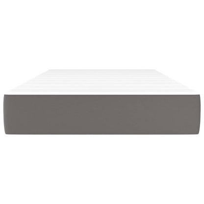 Materasso a Molle Grigio 90x200x20 cm in Similpelle
