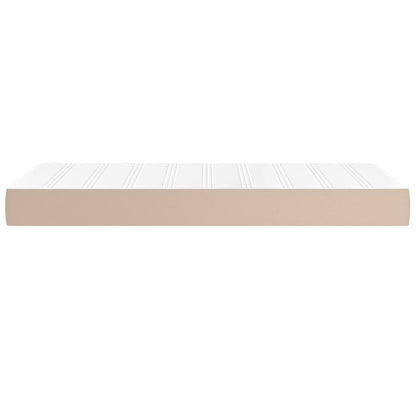 Materasso a Molle Cappuccino 90x200x20 cm in Similpelle