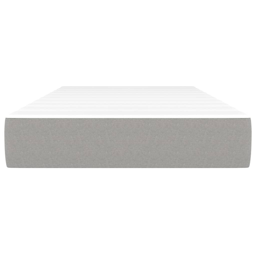 Materasso a Molle Insacchettate Grigio Chiaro 100x200x20 cm