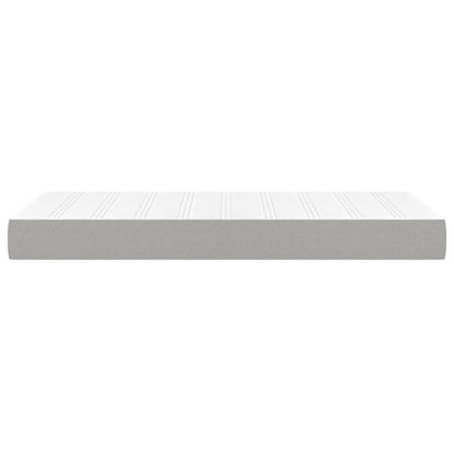Materasso a Molle Insacchettate Grigio Chiaro 100x200x20 cm