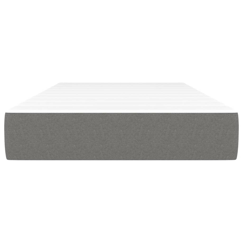 Materasso a Molle Insacchettate Grigio Scuro 100x200x20 cm