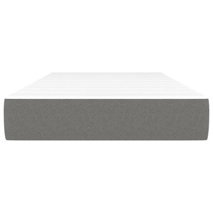 Materasso a Molle Insacchettate Grigio Scuro 100x200x20 cm