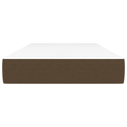 Materasso a Molle Insacchettate Marrone Scuro 100x200x20 cm