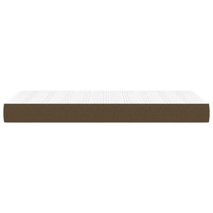 Materasso a Molle Insacchettate Marrone Scuro 100x200x20 cm