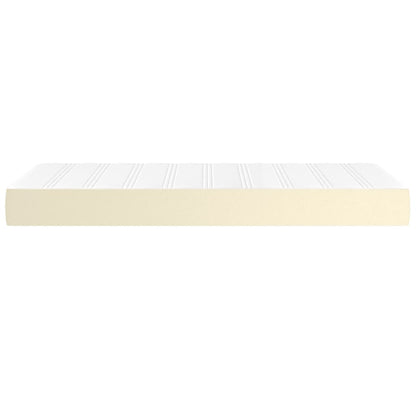 Materasso a Molle Crema 100x200x20 cm in Similpelle