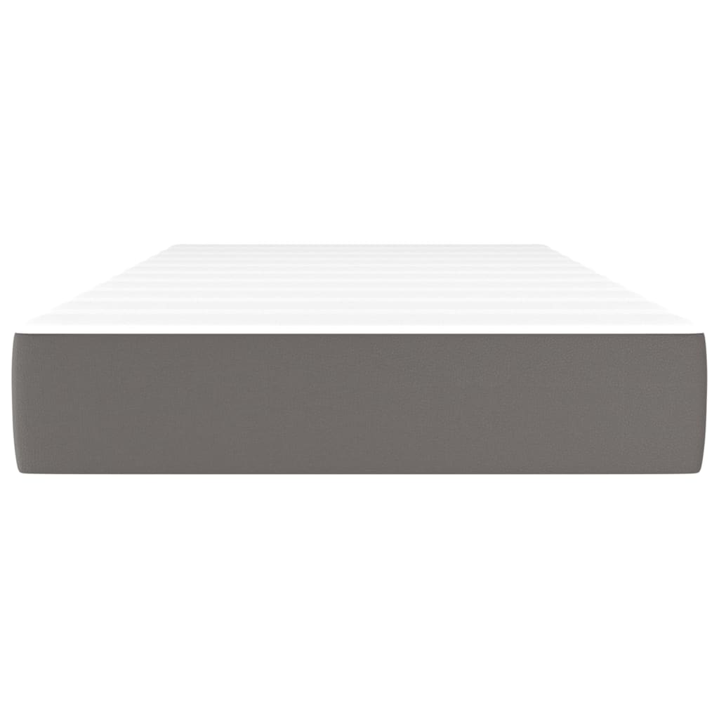Materasso a Molle Grigio 100x200x20 cm in Similpelle