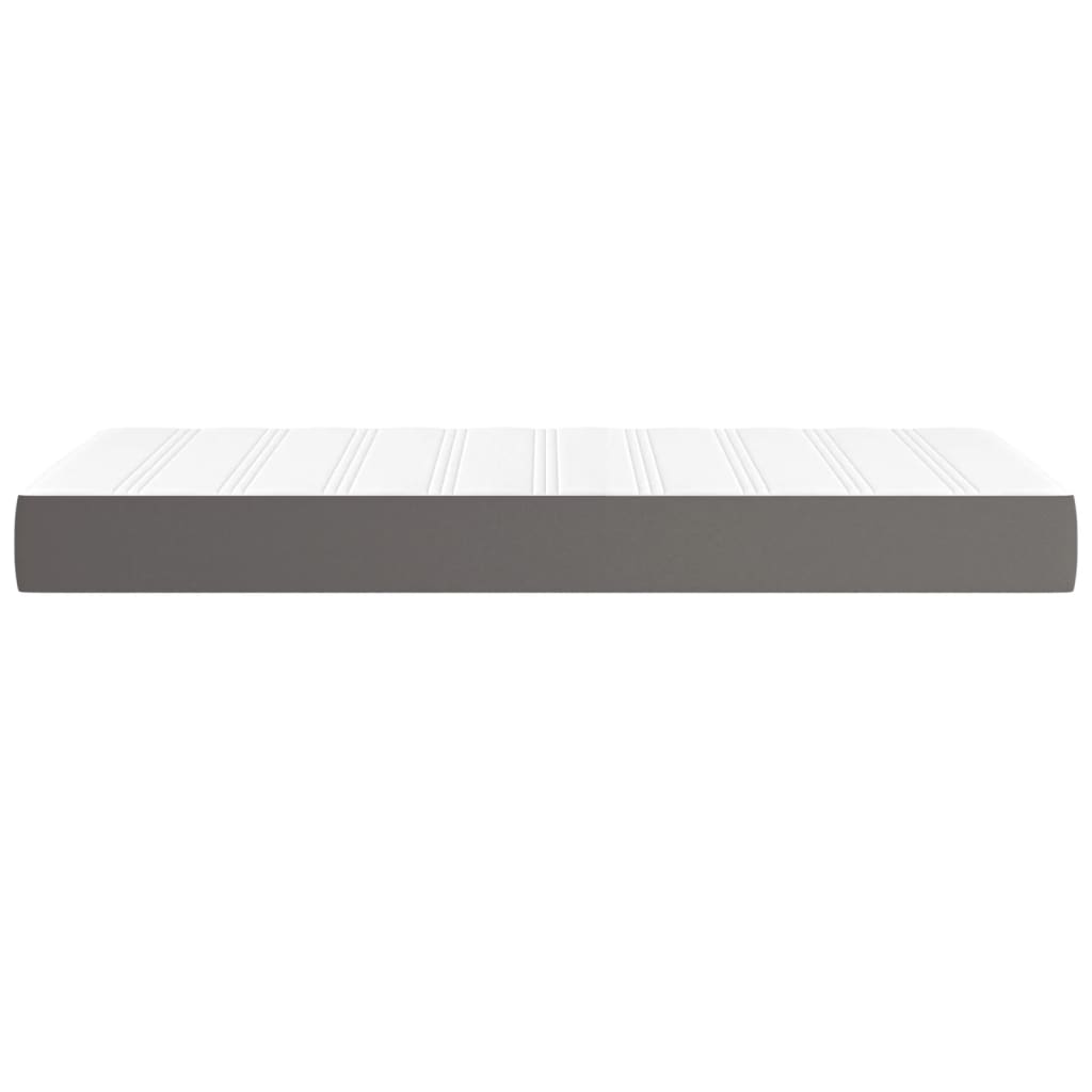 Materasso a Molle Grigio 100x200x20 cm in Similpelle