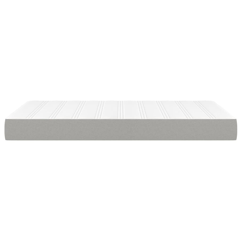 Materasso a Molle Insacchettate Grigio Chiaro 120x200x20 cm