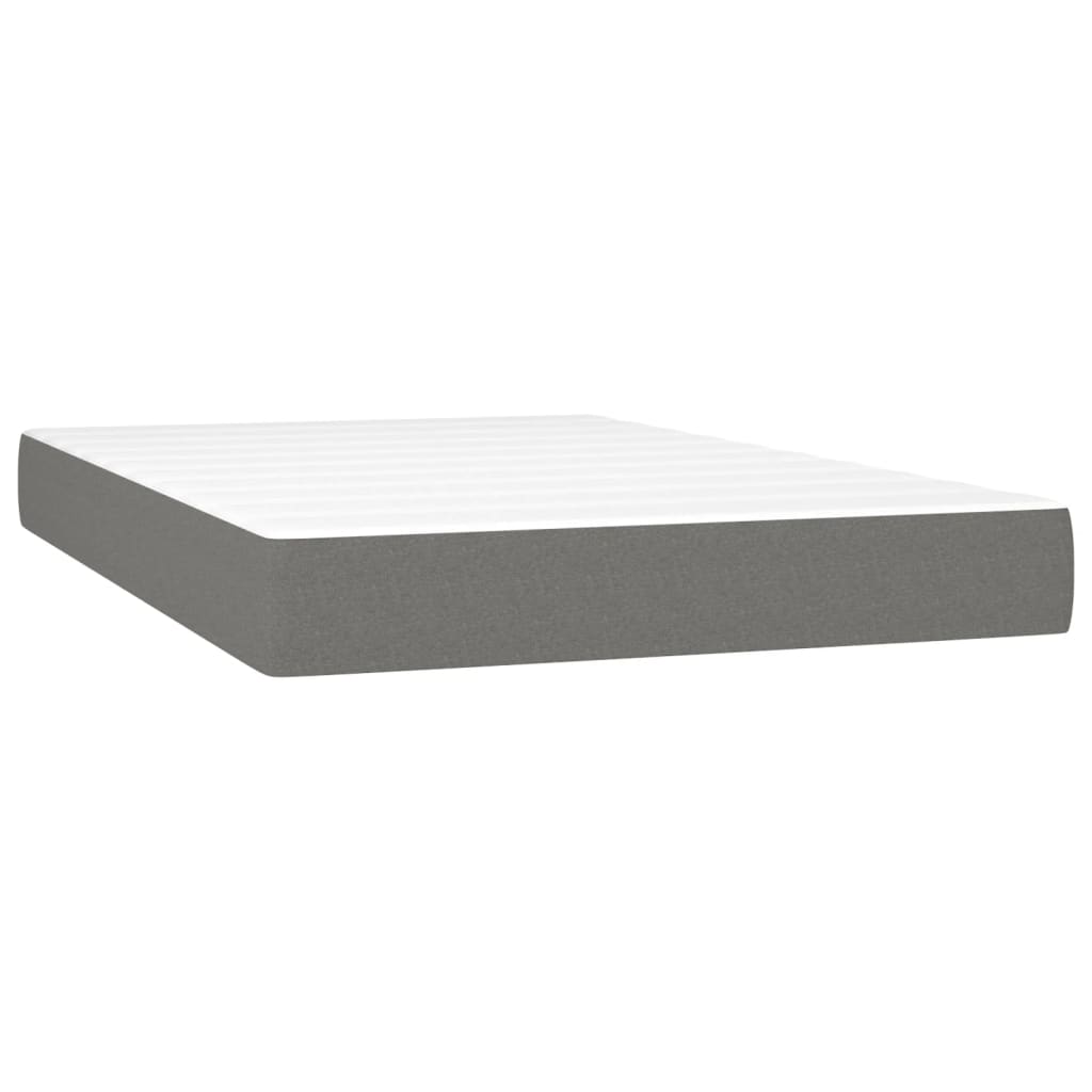 Materasso a Molle Insacchettate Grigio Scuro 120x200x20 cm