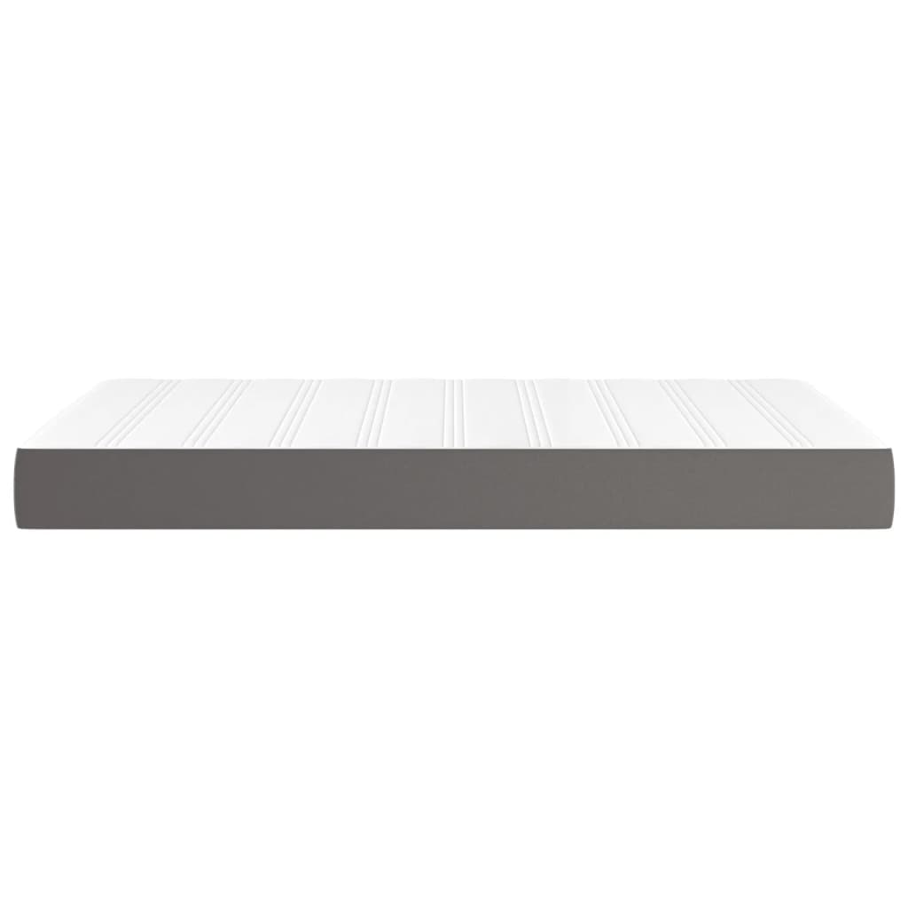 Materasso a Molle Grigio 120x200x20 cm in Similpelle