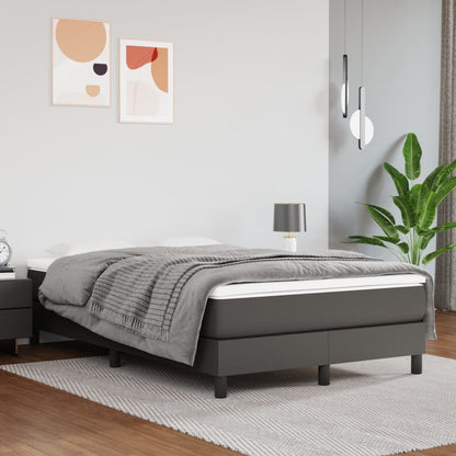 Materasso a Molle Grigio 120x200x20 cm in Similpelle