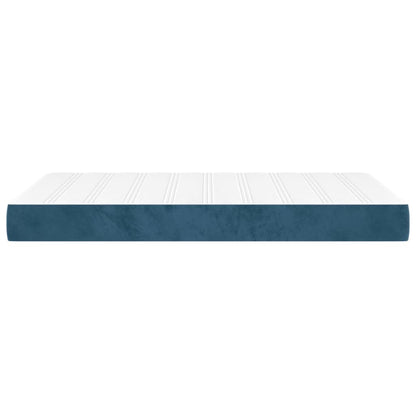 Materasso a Molle Blu Scuro 120x200x20 cm in Velluto
