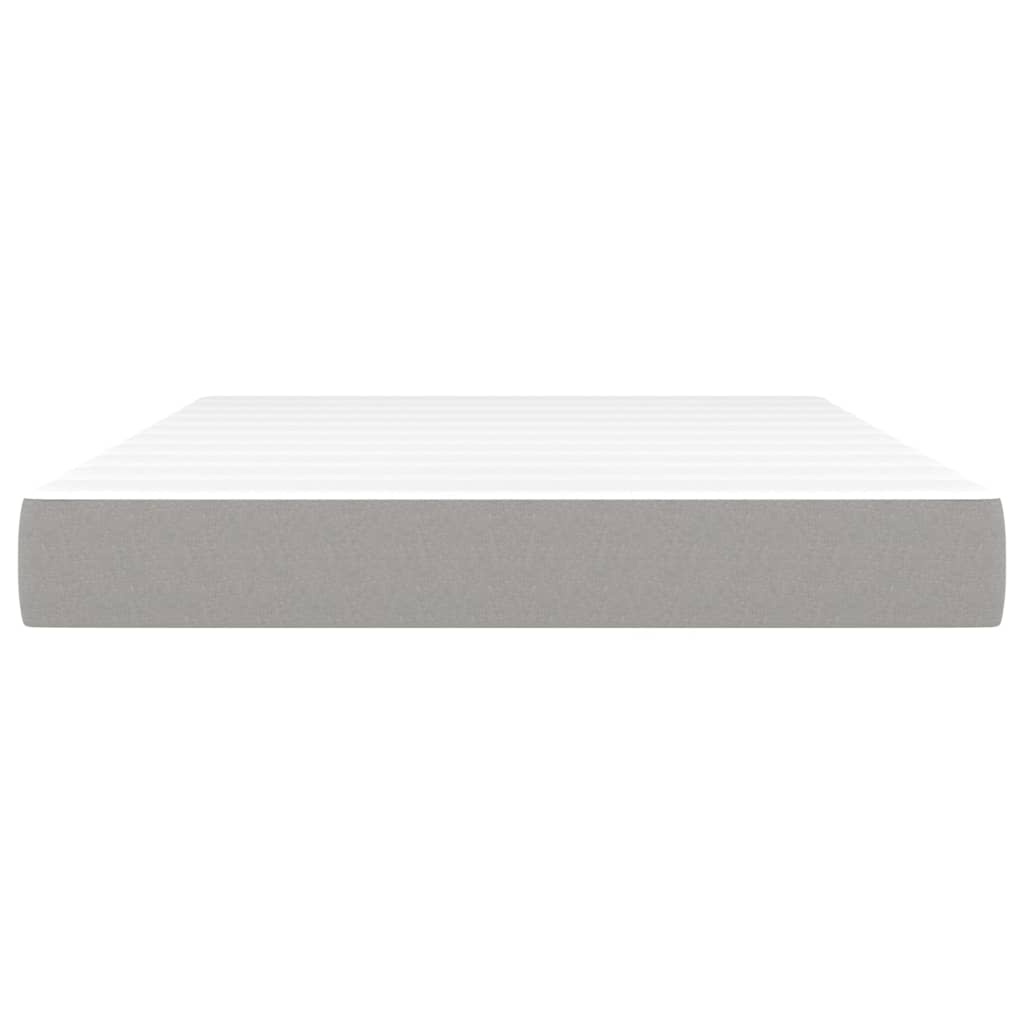 Materasso a Molle Insacchettate Grigio Chiaro 140x190x20 cm