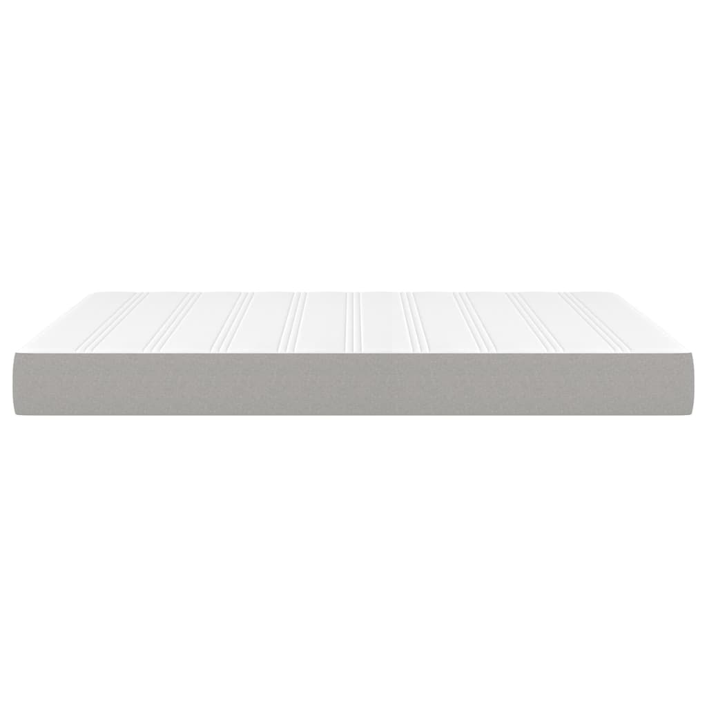 Materasso a Molle Insacchettate Grigio Chiaro 140x190x20 cm