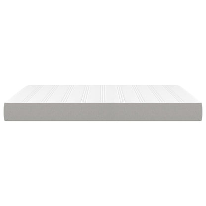 Materasso a Molle Insacchettate Grigio Chiaro 140x190x20 cm
