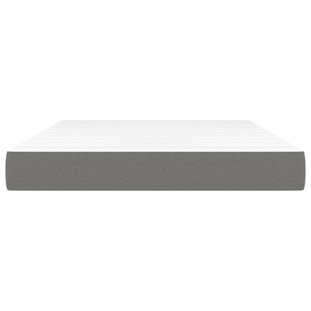Materasso a Molle Insacchettate Grigio Scuro 140x190x20 cm