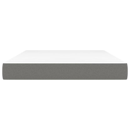 Materasso a Molle Insacchettate Grigio Scuro 140x190x20 cm