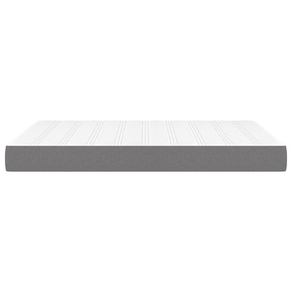 Materasso a Molle Insacchettate Grigio Scuro 140x190x20 cm
