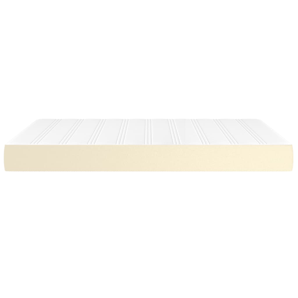 Materasso a Molle Crema 140x190x20 cm in Similpelle