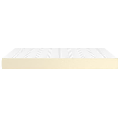 Materasso a Molle Crema 140x190x20 cm in Similpelle