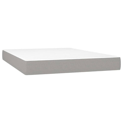 Materasso a Molle Insacchettate Grigio Chiaro 140x200x20 cm