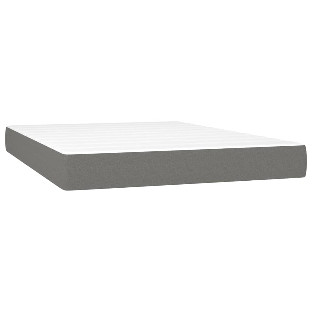 Materasso a Molle Insacchettate Grigio Scuro 140x200x20 cm
