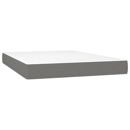Materasso a Molle Insacchettate Grigio Scuro 140x200x20 cm