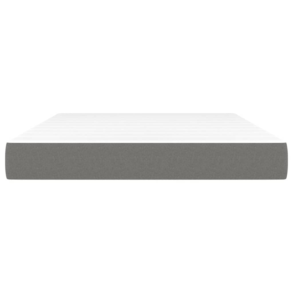 Materasso a Molle Insacchettate Grigio Scuro 140x200x20 cm