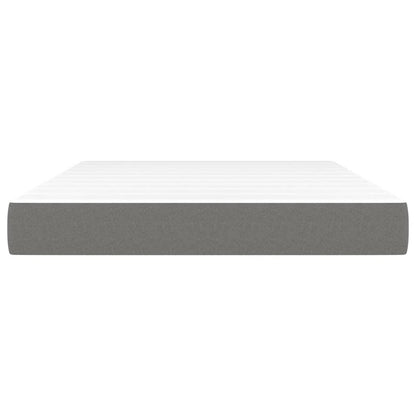 Materasso a Molle Insacchettate Grigio Scuro 140x200x20 cm